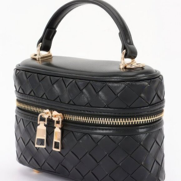 Embossed Vegan Leather Vanity Bag - Picture 2 of 7